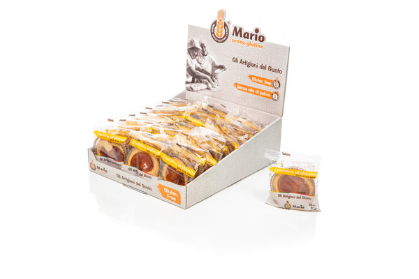 Espositore crostatina all'albicocca "albicocce 100% Italiane" - Mario senza glutine