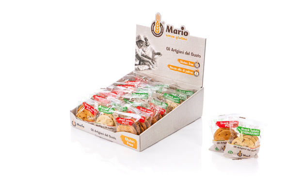 Espositore Misto Snack Salati Rosmarino & Pizza –  Mario Senza Glutine
