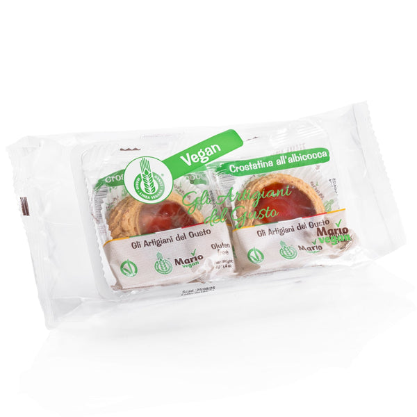 Crostatina all'Albicocca 100% Italiane con Farina di Mandorle – Mario vegan