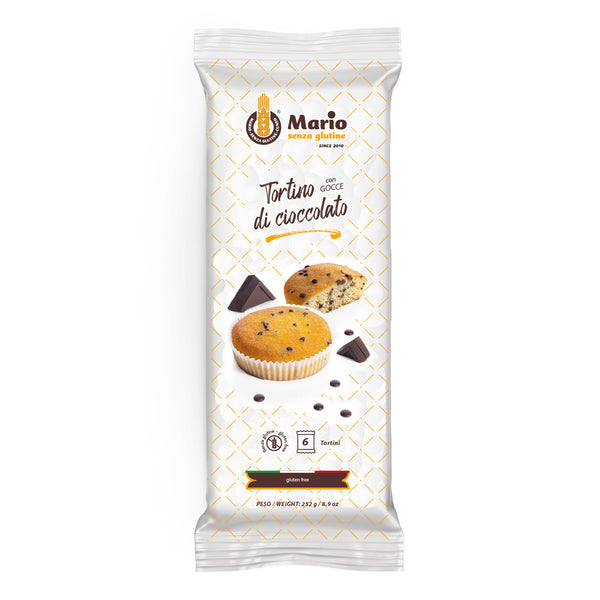 Tortino con gocce di cioccolato - Mario senza glutine